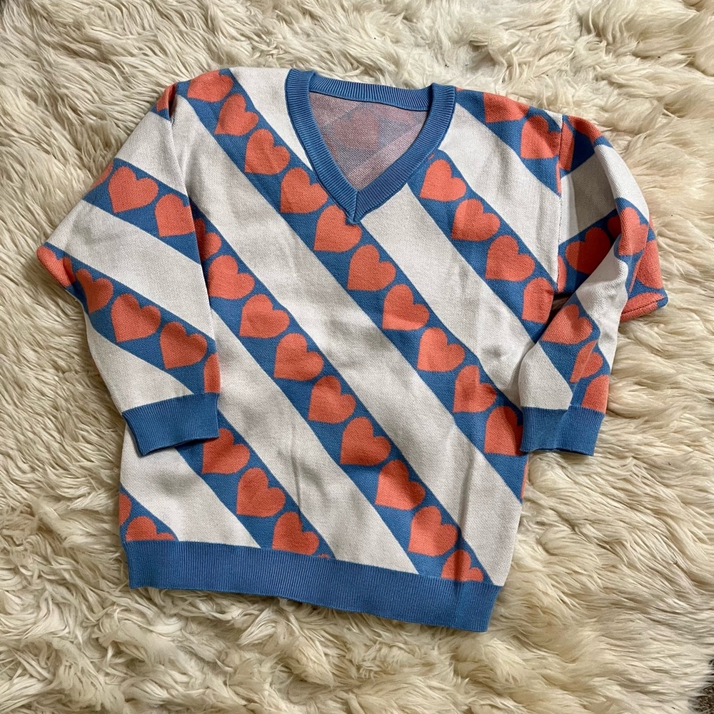 NWOT Queen of Hearts Sailor Sweater, size XS